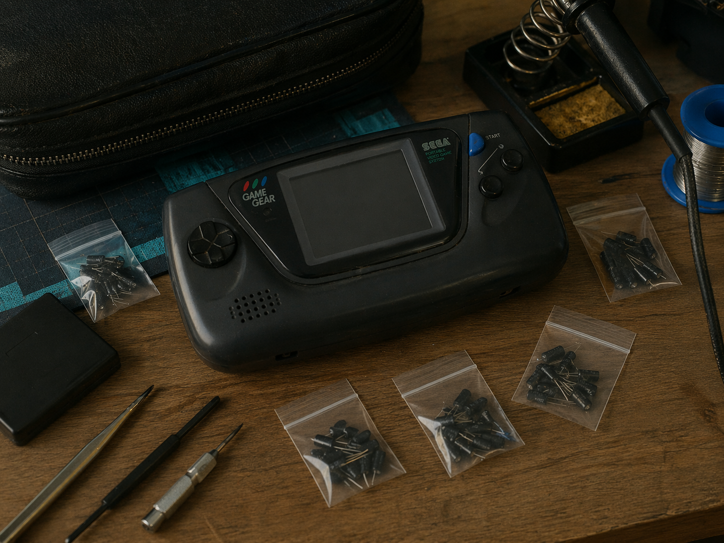 game gear zubehör Kondensator-Kit für SEGA Game Gear – Komplettset für Recap & Reparatur – PhixUp